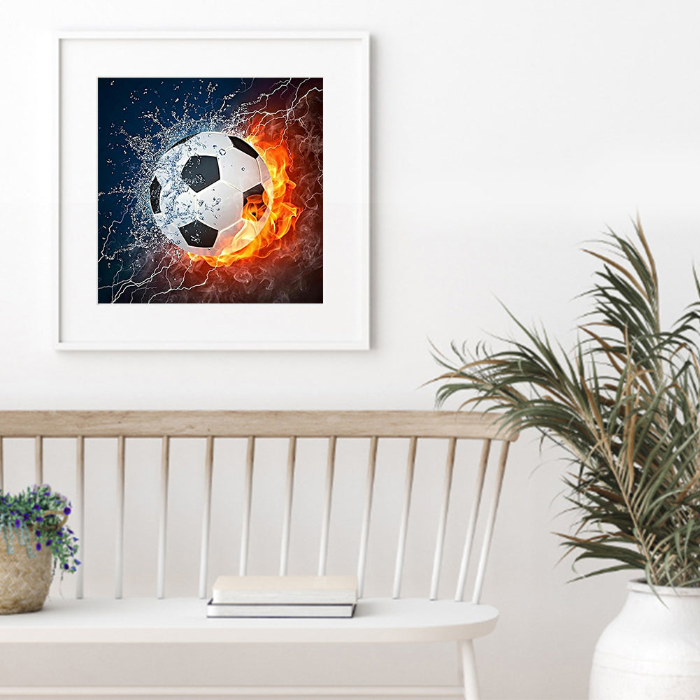 Football Flame - Full Square Drill Diamond Painting 30*30CM