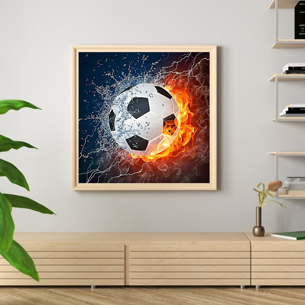 Football Flame - Full Square Drill Diamond Painting 30*30CM