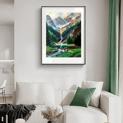 Mountain Water - Full Square Drill Diamond Painting 30*40CM