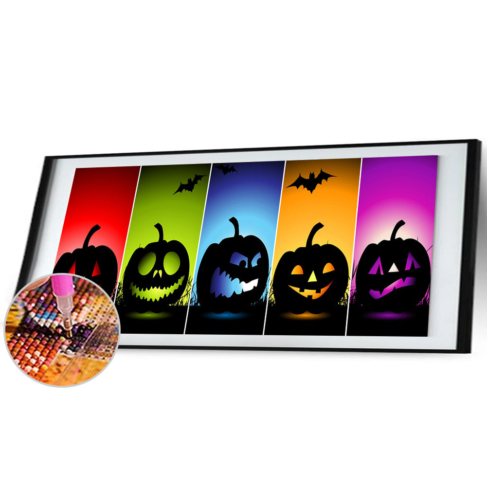 Pumpkin Monster - Full Round Drill Diamond Painting 80*40CM