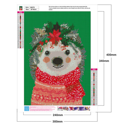 Hedgehog - Full Round Drill Diamond Painting 30*40CM