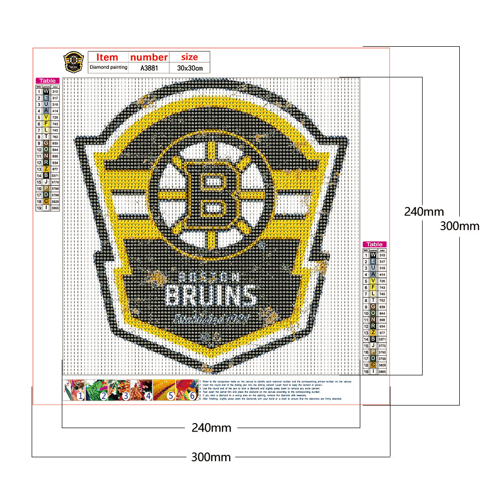 Ice Hockey - Full Round Drill Diamond Painting 30*30CM