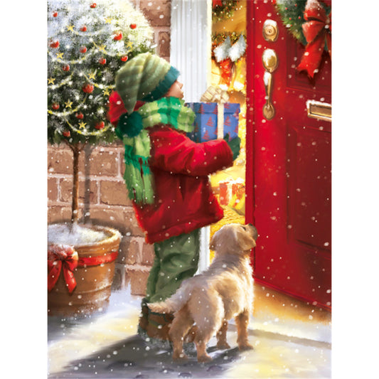 Children Christmas - Full Round Drill Diamond Painting 30*40CM