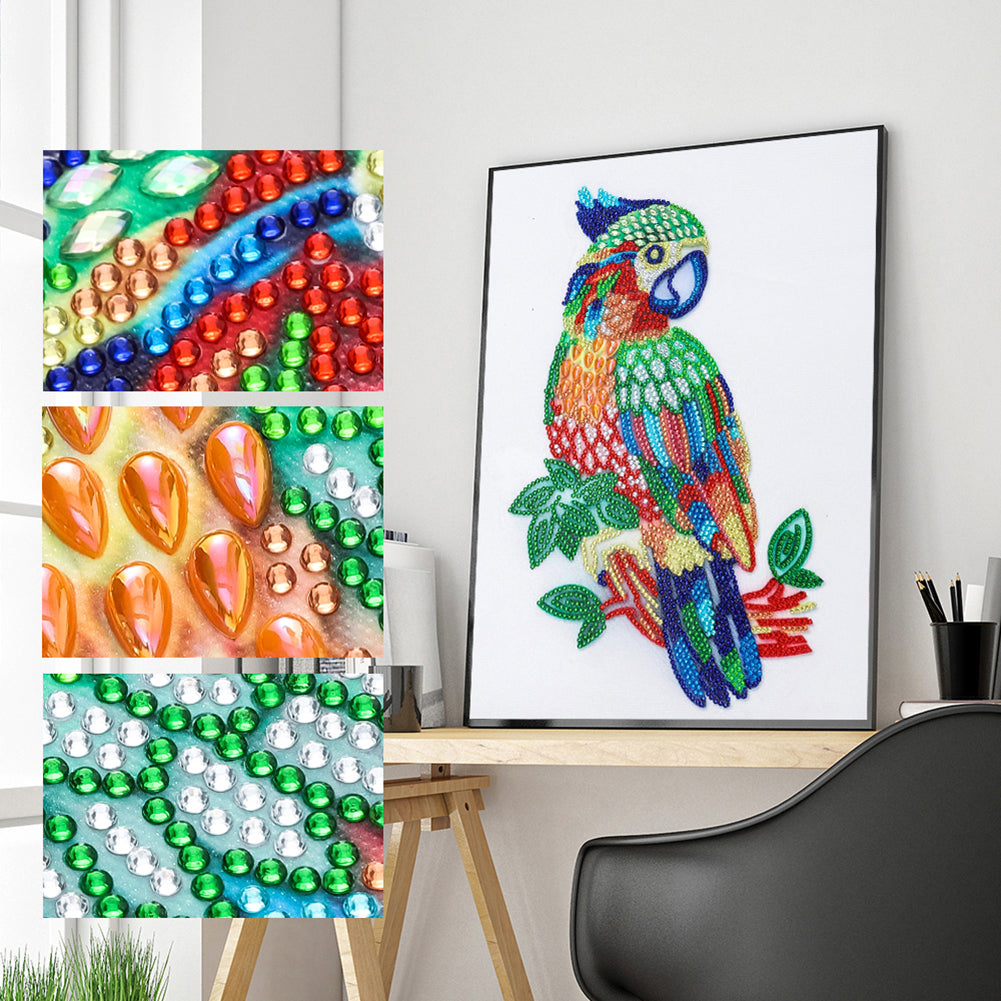 Parrot - Special Shaped Drill Diamond Painting 30*40CM