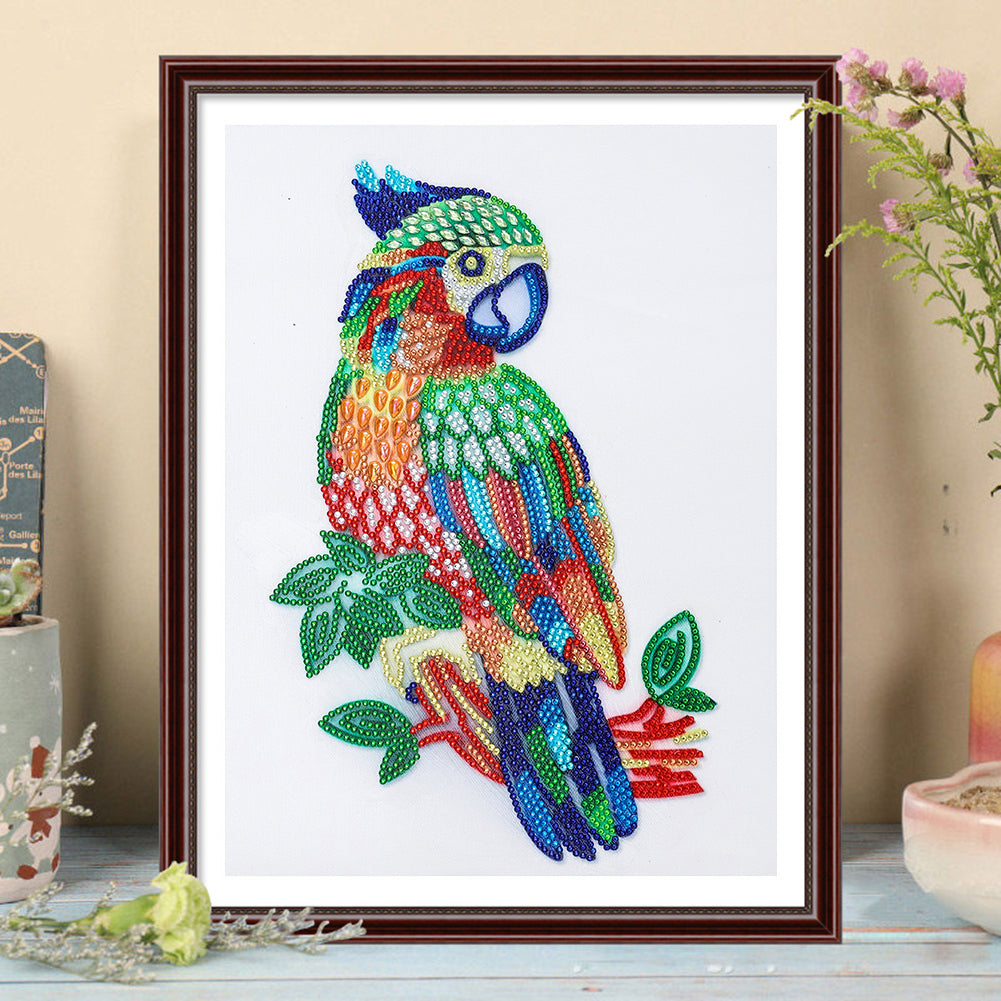 Parrot - Special Shaped Drill Diamond Painting 30*40CM