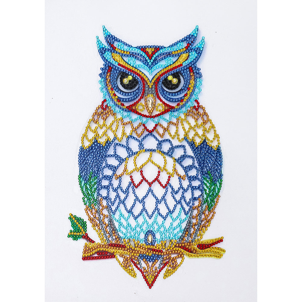 Owl - Special Shaped Drill Diamond Painting 30*40CM