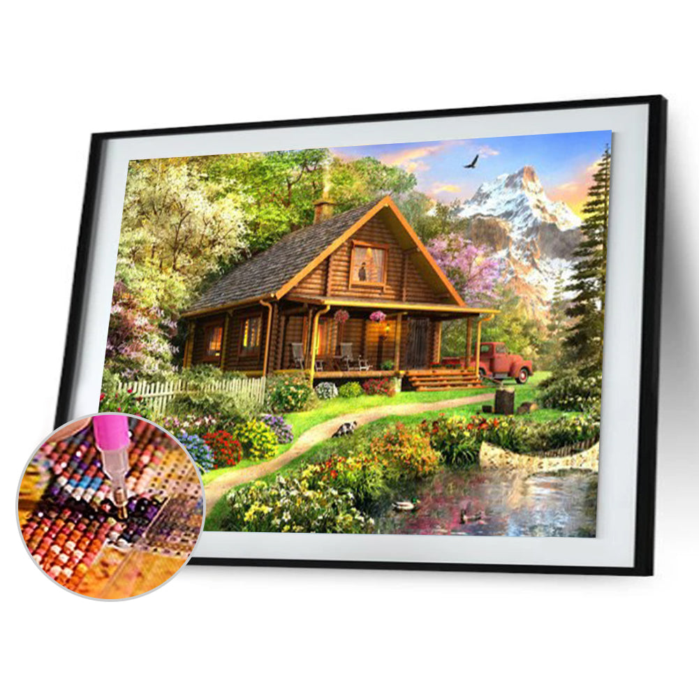 House View - Full Round Drill Diamond Painting 50*40CM