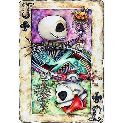 Skeleton Poker - Full Round Drill Diamond Painting 30*40CM