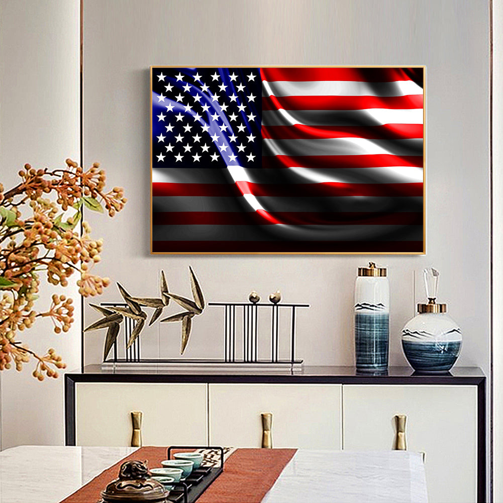 National Flag - Full Round Drill Diamond Painting 40*30CM