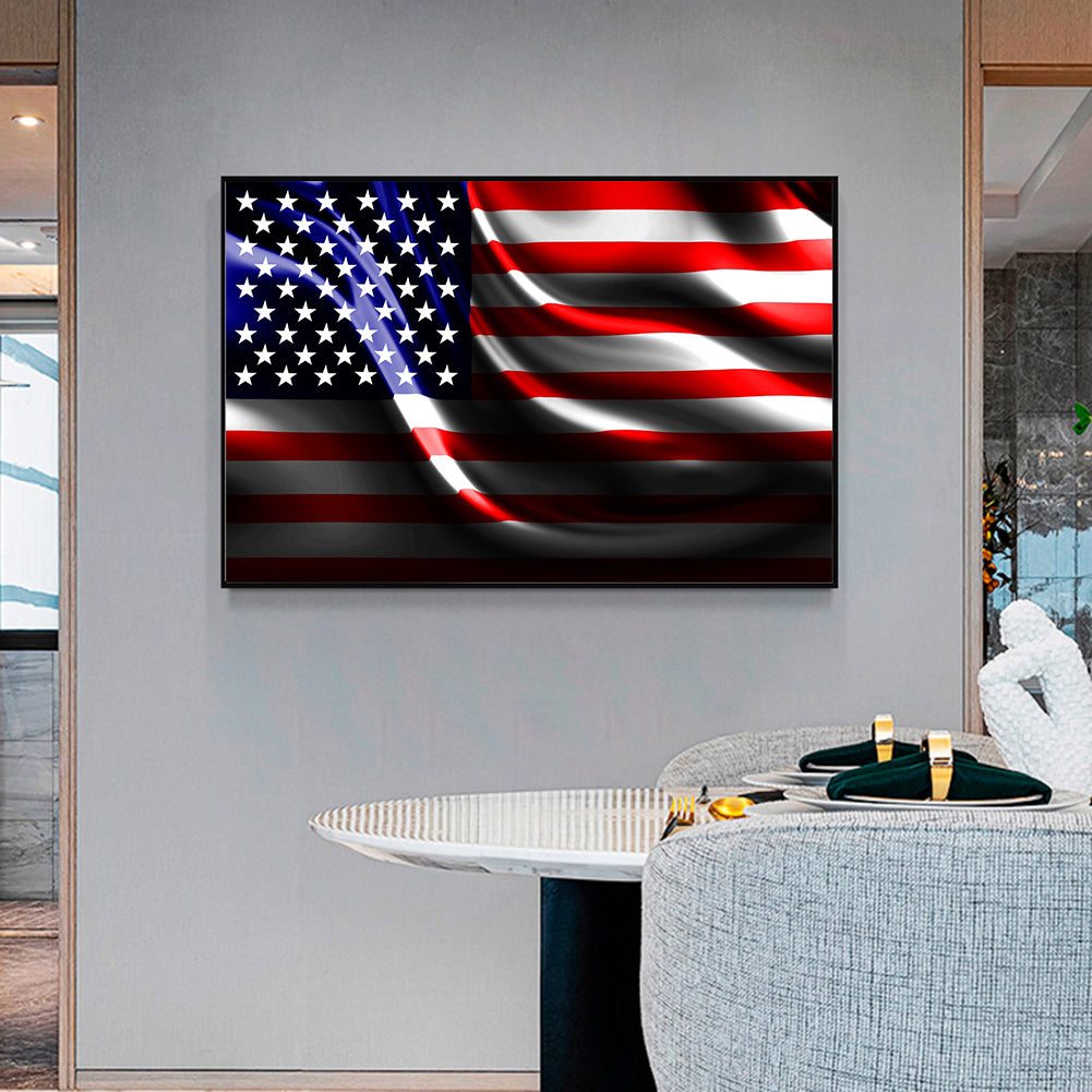 National Flag - Full Round Drill Diamond Painting 40*30CM