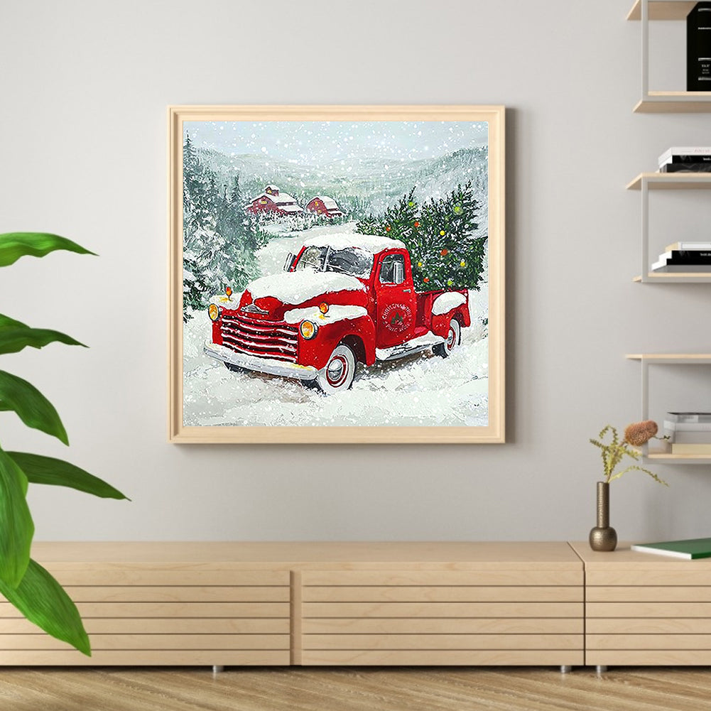 Red Car - Full Round Drill Diamond Painting 30*30CM