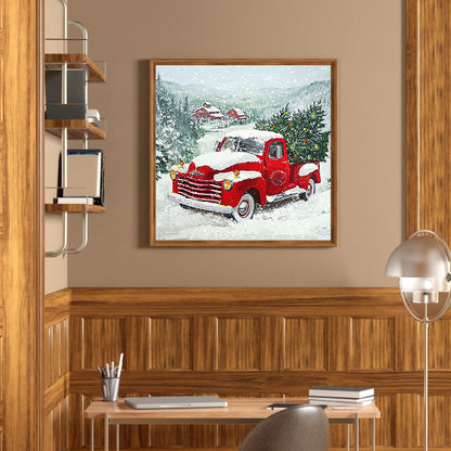 Red Car - Full Round Drill Diamond Painting 30*30CM