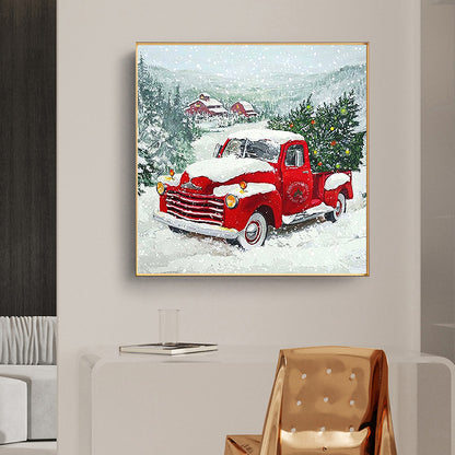 Red Car - Full Round Drill Diamond Painting 30*30CM