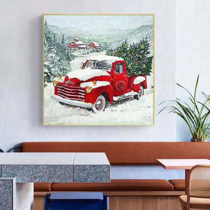 Red Car - Full Round Drill Diamond Painting 30*30CM