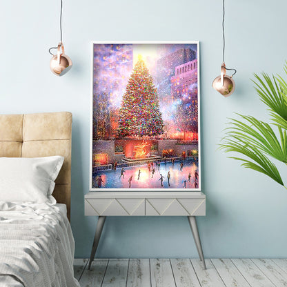 Christmas Tree - Full Round Drill Diamond Painting 30*40CM