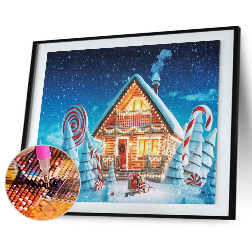 Candy House - Full Round Drill Diamond Painting 40*30CM