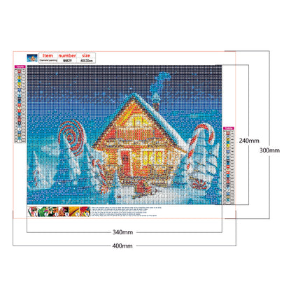 Candy House - Full Round Drill Diamond Painting 40*30CM