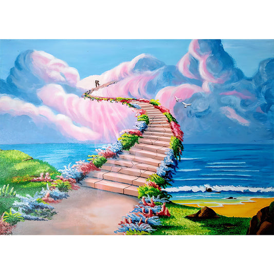 Heaven Stairway - Full Round Drill Diamond Painting 40*30CM