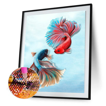 Fishes - Full Round Drill Diamond Painting 30*40CM