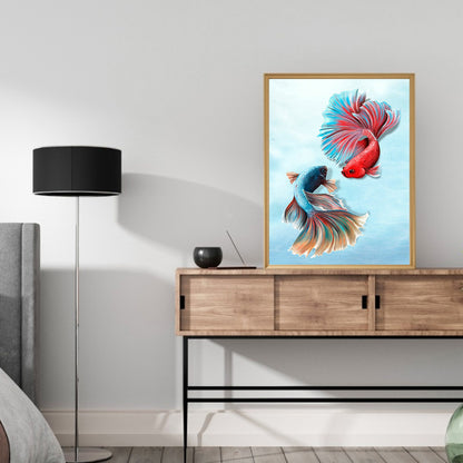 Fishes - Full Round Drill Diamond Painting 30*40CM