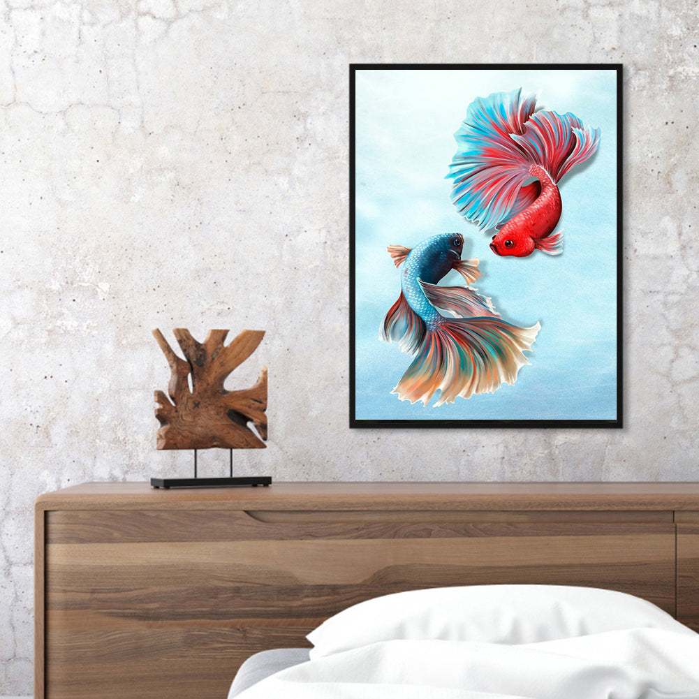 Fishes - Full Round Drill Diamond Painting 30*40CM