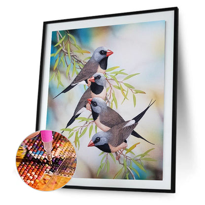 Bird - Full Round Drill Diamond Painting 40*50CM