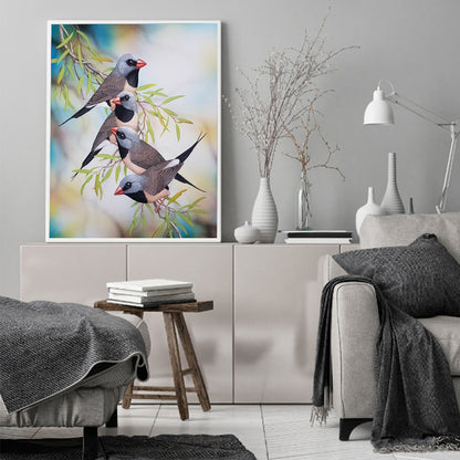 Bird - Full Round Drill Diamond Painting 40*50CM