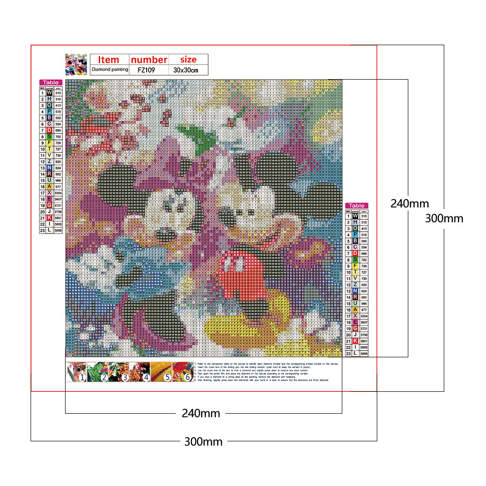 Cartoon Mouse - Full Square Drill Diamond Painting 30*30CM