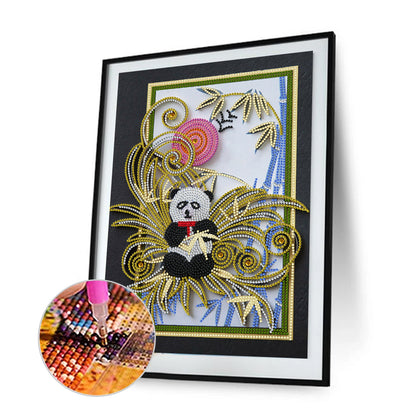 Panda - Special Shaped Drill Diamond Painting 30*40CM