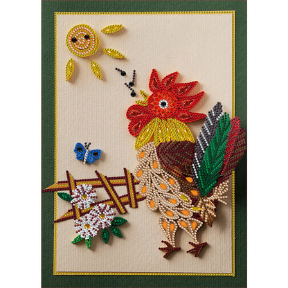 Rooster - Special Shaped Drill Diamond Painting 30*40CM