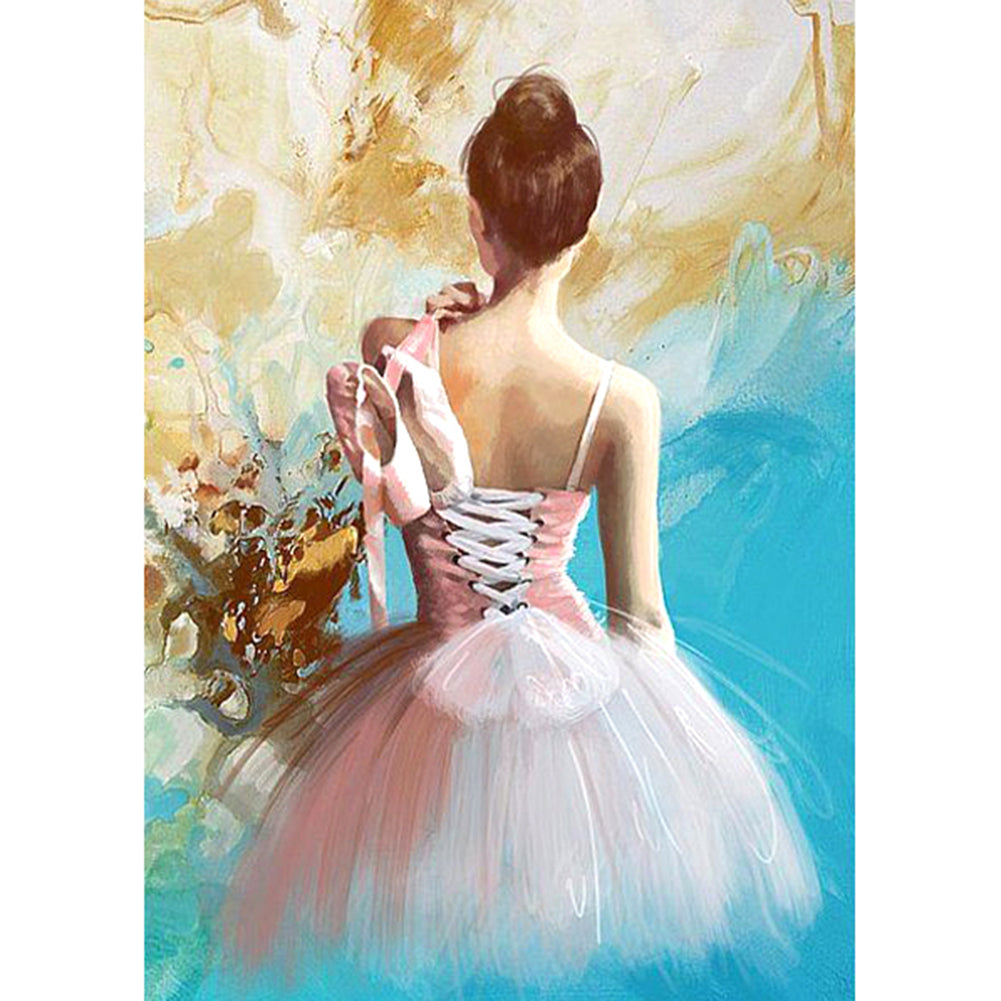 Elegant Lady - Full Round Drill Diamond Painting 30*40CM