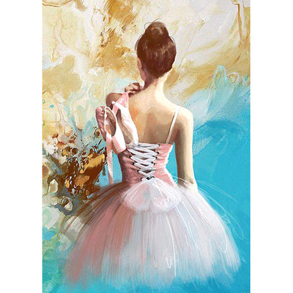 Elegant Lady - Full Round Drill Diamond Painting 30*40CM