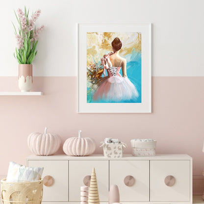 Elegant Lady - Full Round Drill Diamond Painting 30*40CM