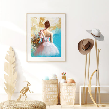 Elegant Lady - Full Round Drill Diamond Painting 30*40CM