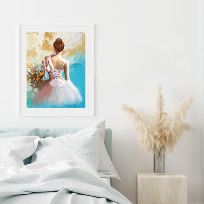 Elegant Lady - Full Round Drill Diamond Painting 30*40CM