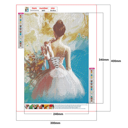 Elegant Lady - Full Round Drill Diamond Painting 30*40CM
