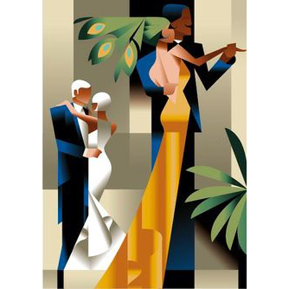 Elegant Lady - Full Round Drill Diamond Painting 30*40CM