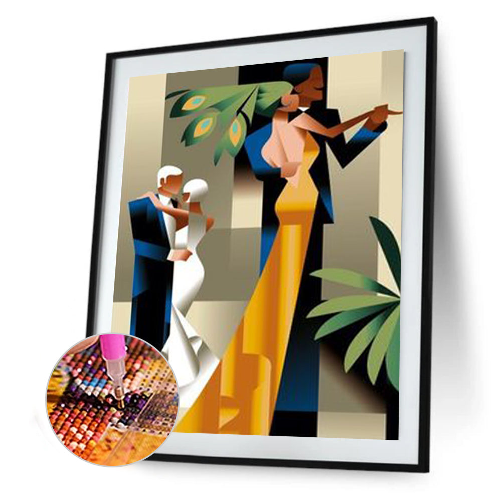 Elegant Lady - Full Round Drill Diamond Painting 30*40CM