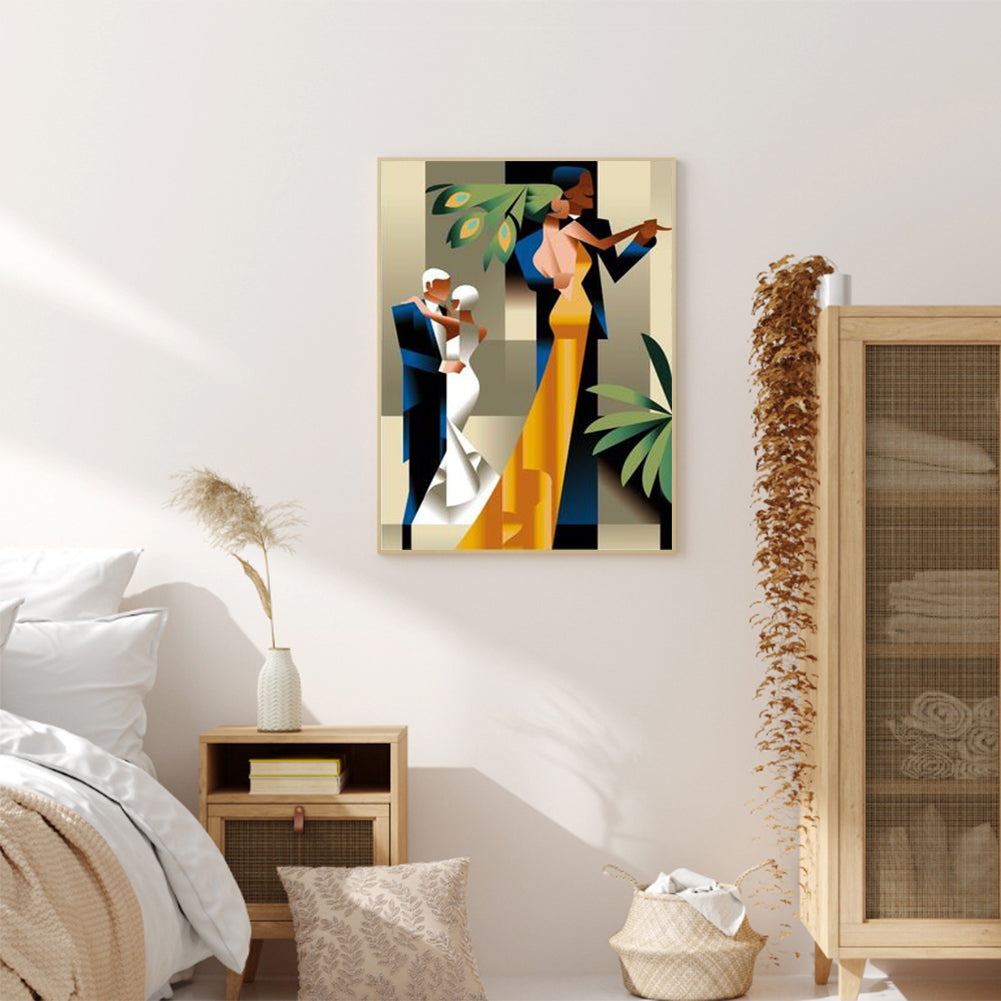 Elegant Lady - Full Round Drill Diamond Painting 30*40CM