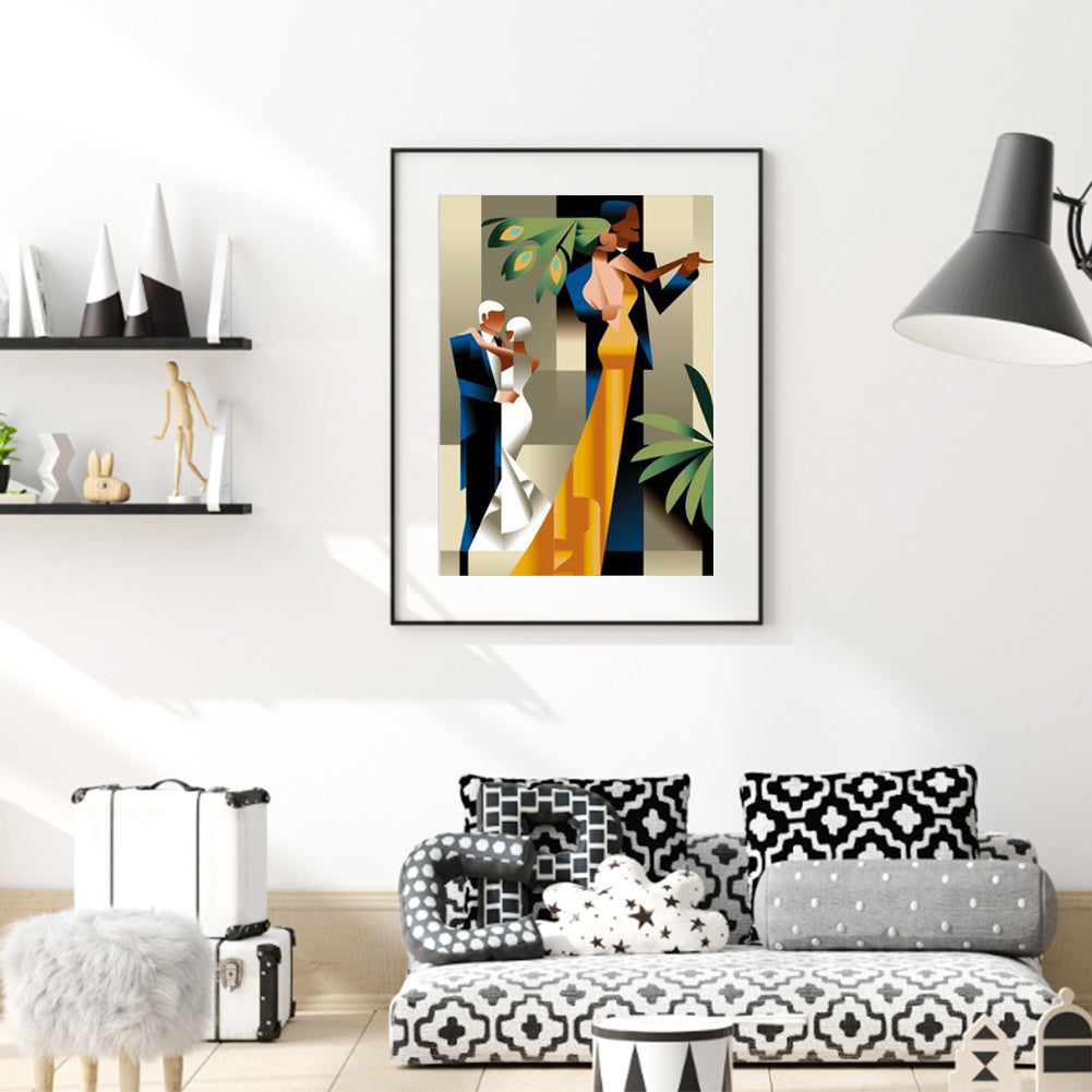 Elegant Lady - Full Round Drill Diamond Painting 30*40CM