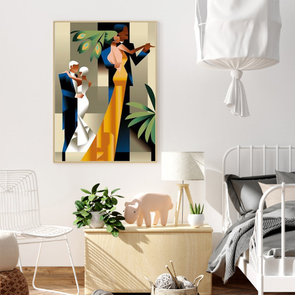 Elegant Lady - Full Round Drill Diamond Painting 30*40CM