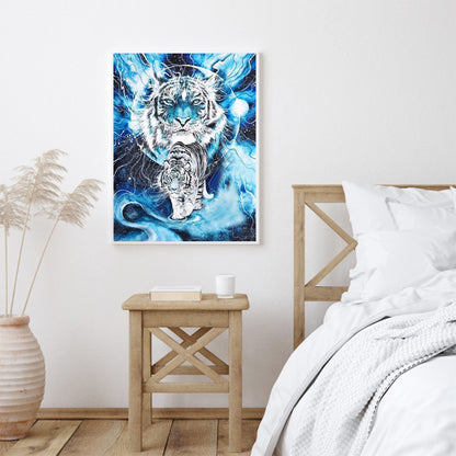 Fierce Tiger - Full Round Drill Diamond Painting 30*40CM