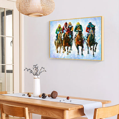 Horse Group - Full Round Drill Diamond Painting 40*30CM