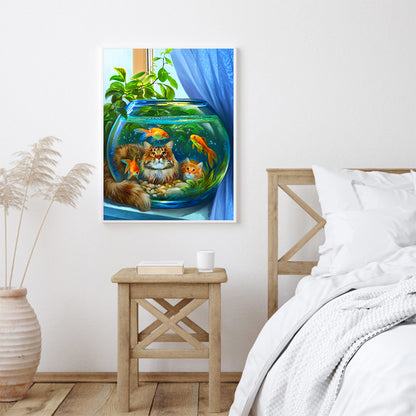 Mountain Landscape - Full Round Drill Diamond Painting 30*40CM