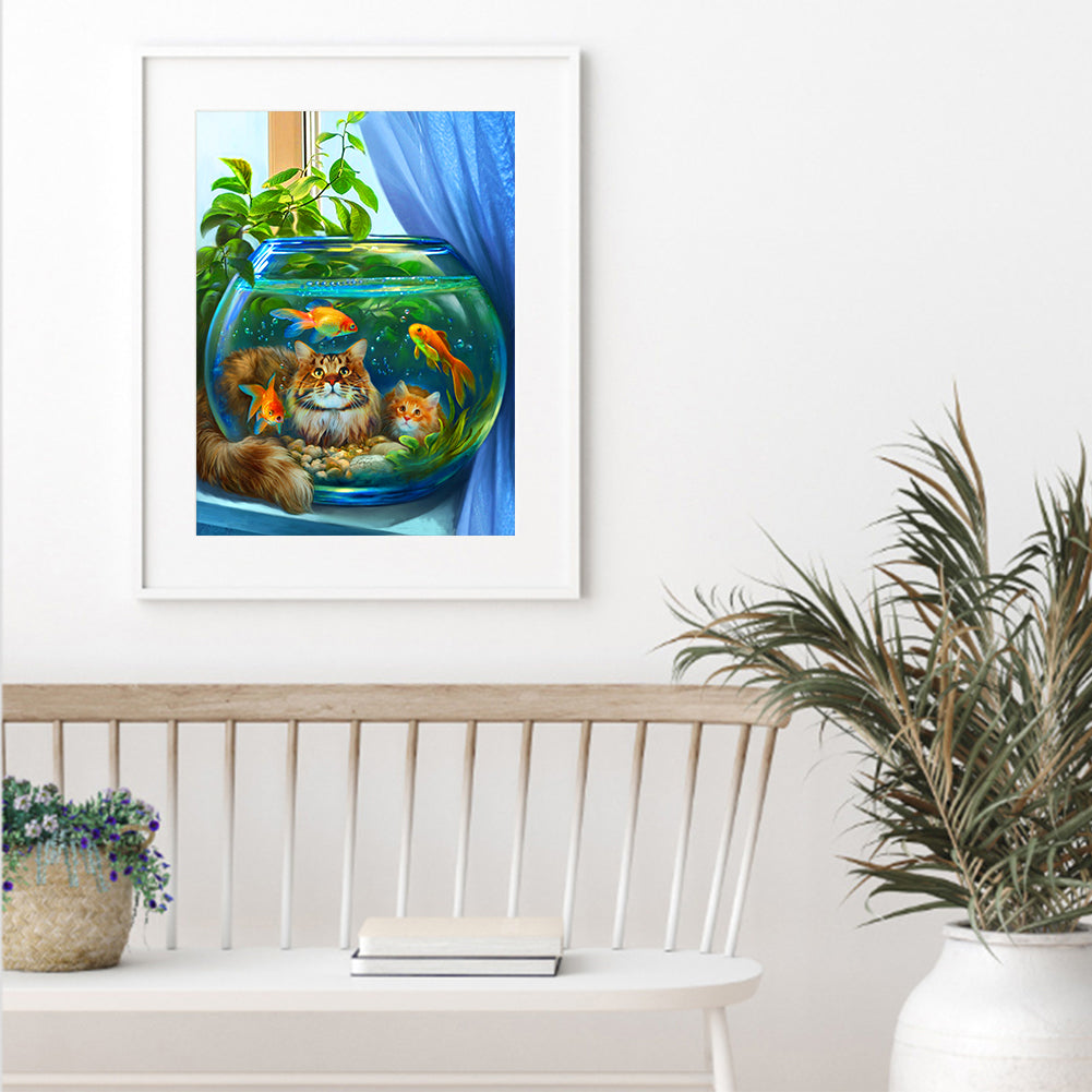 Mountain Landscape - Full Round Drill Diamond Painting 30*40CM