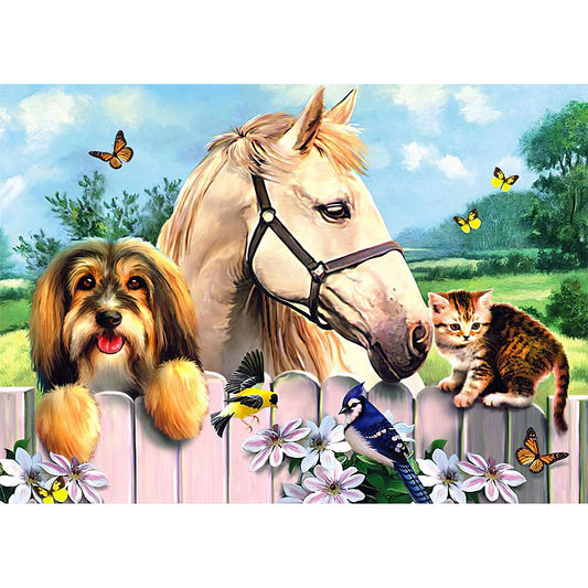 Stud Farm - Full Round Drill Diamond Painting 40*30CM