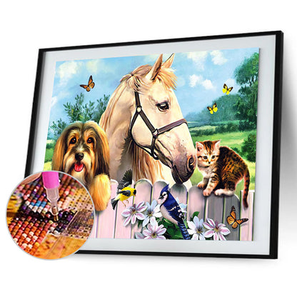 Stud Farm - Full Round Drill Diamond Painting 40*30CM