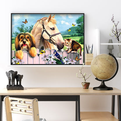 Stud Farm - Full Round Drill Diamond Painting 40*30CM