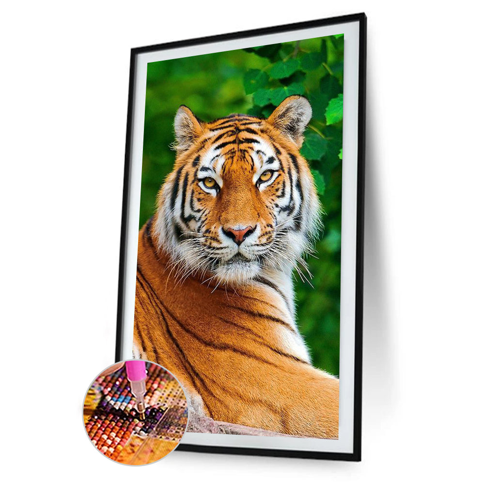 Tiger - Full Round Drill Diamond Painting 40*70CM