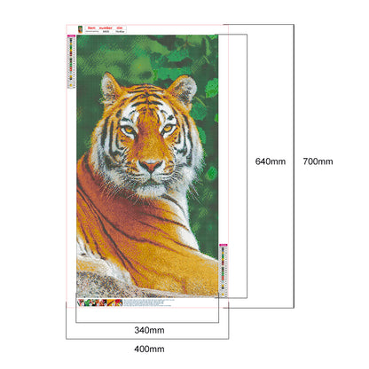 Tiger - Full Round Drill Diamond Painting 40*70CM